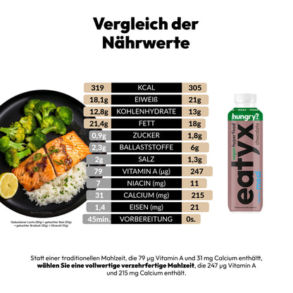 SCHOKOLADE VEGAN 500 ml - SET MIT 6 STÜCK